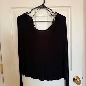 Express Black Long Sleeve Top